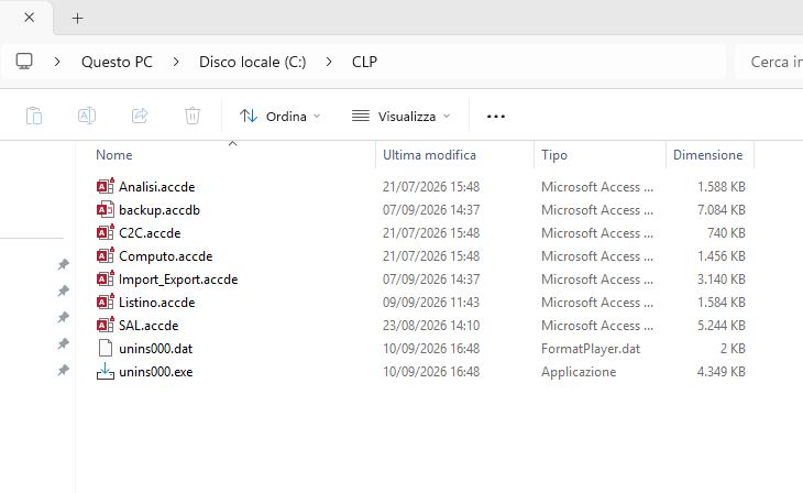 Applicazioni e disinstallatore